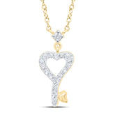 1/10CTW-DIA P1 GIFT HEART NECKLACE
